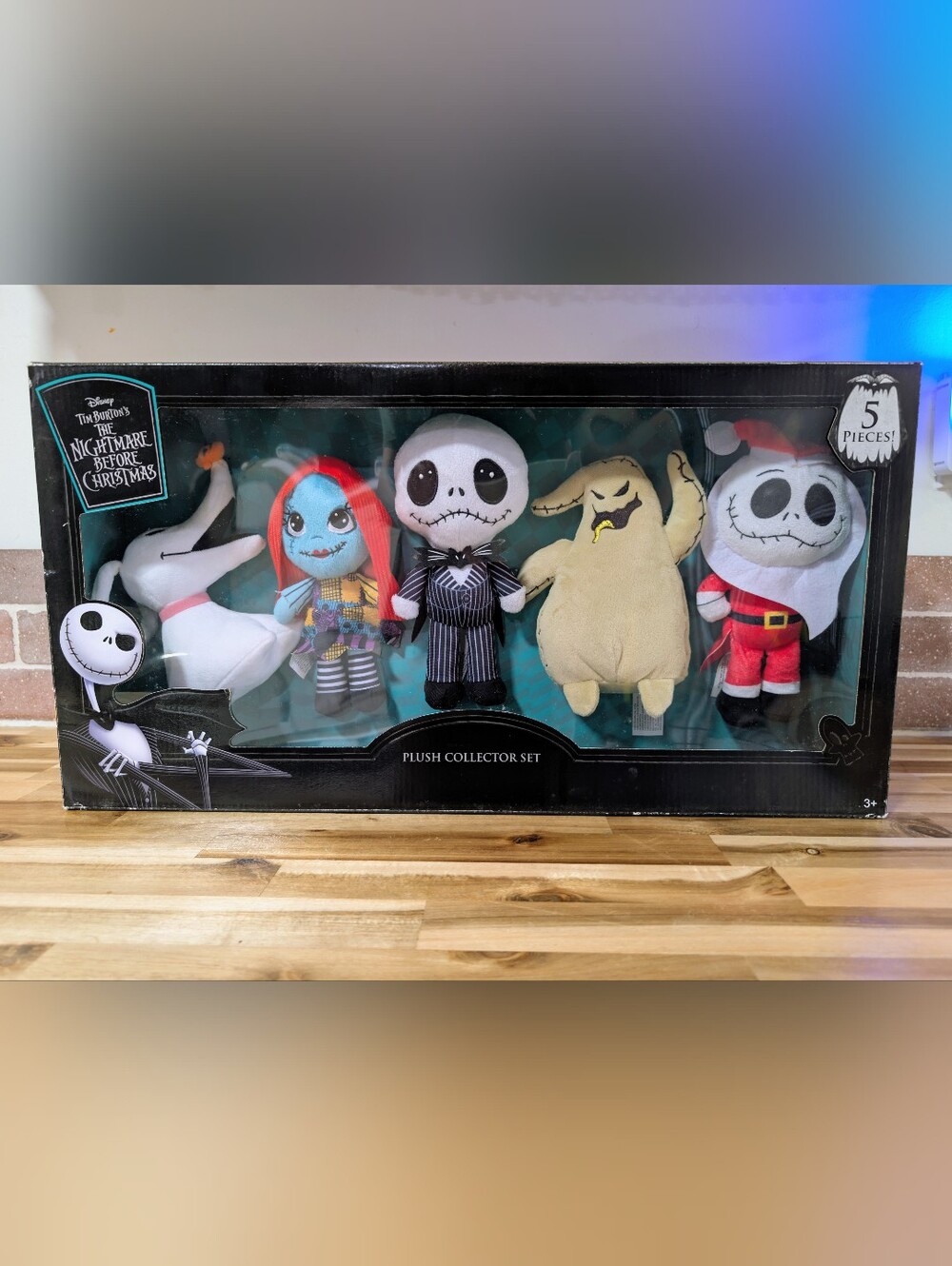 Disney The Nightmare Before Christmas Plush Set - Black, White, Red, Blue, Tan